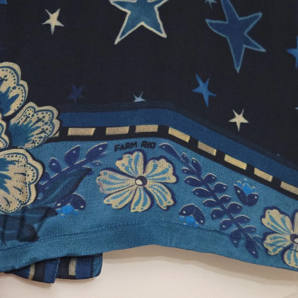 ❌❌❌ SOLD ❌❌❌FARM Rio By Anthropologie Button Up Blouse/ Medium - Picture 3 of 8